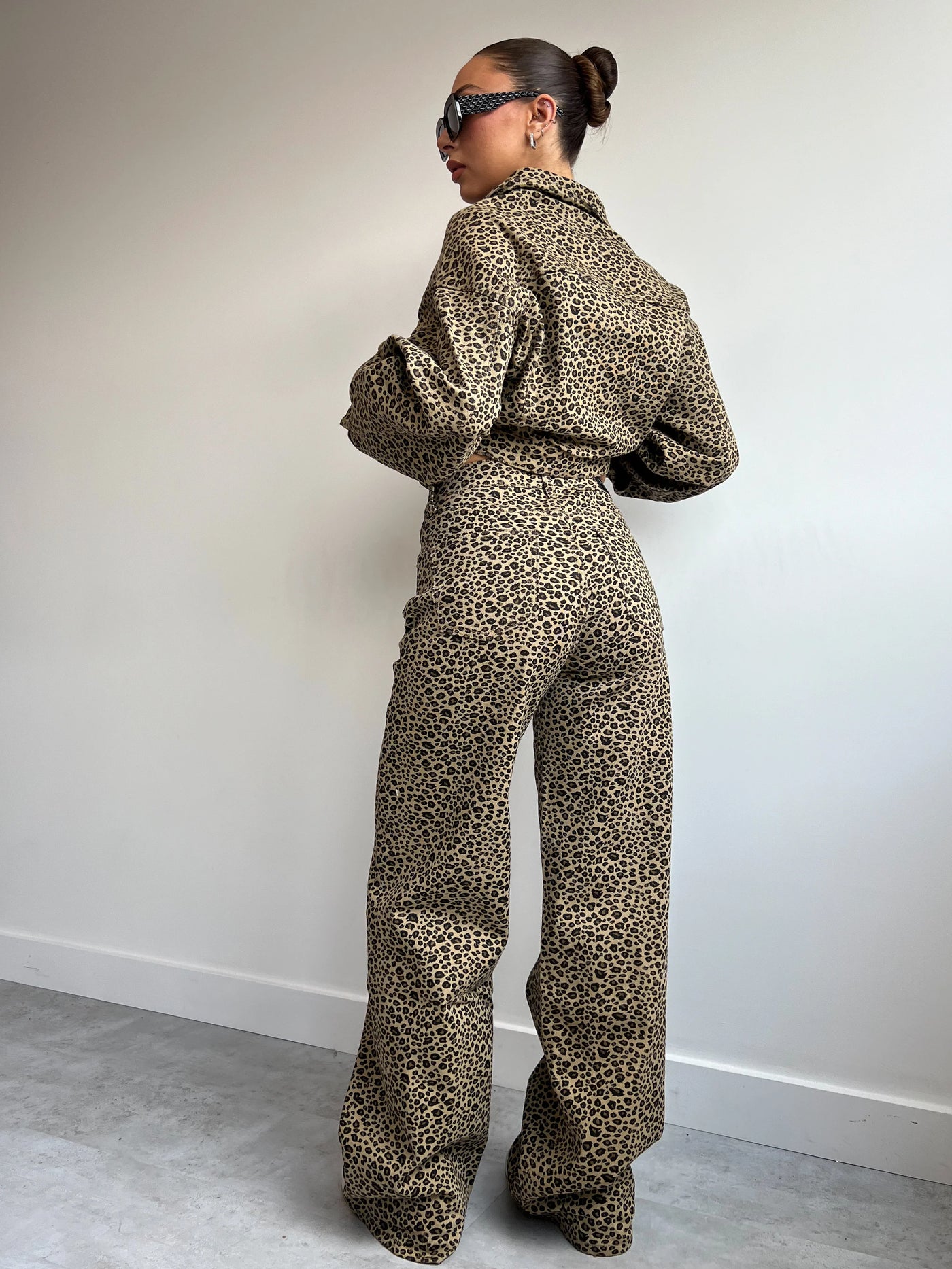 VOGUE™-LEOPARD BAGGY JEANS