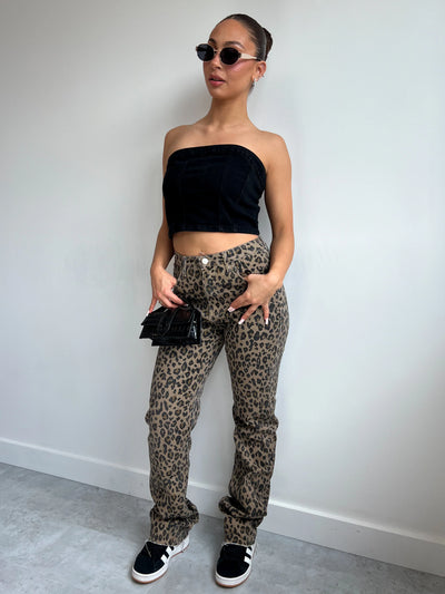 VOGUE™-NEW STRETCH LEOPARD TALL JEANS