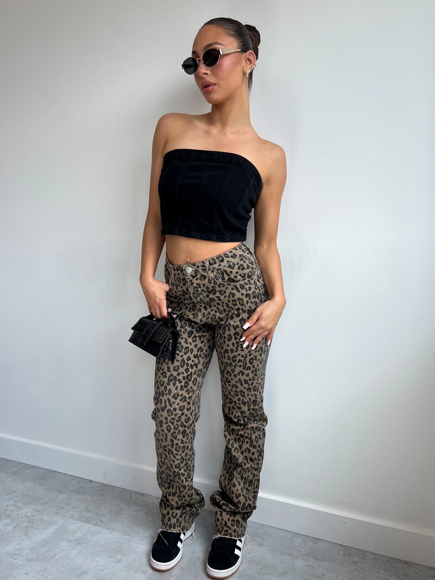 VOGUE™-NEW STRETCH LEOPARD TALL JEANS